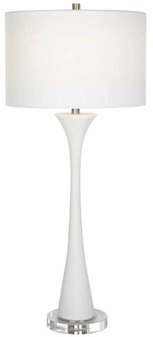 Uttermost® Fountain White Buffet Lamp-0