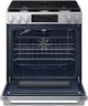 Samsung Bespoke 30" Stainless Steel Smart Slide-In Gas Range with Illuminated Precision Knobs-1