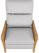 Best® Home Furnishings Customizable Ryberson Manual High Leg Recliner with Honey Birch Legs-1