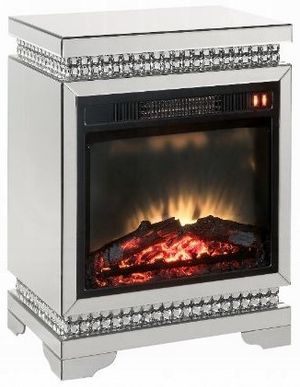 ACME Furniture Lotus Mirrored Fireplace