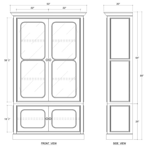 Bramble Customizable Victoria Bookcase-2