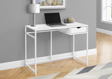 Monarch Specialties Inc. White Computer Desk-0