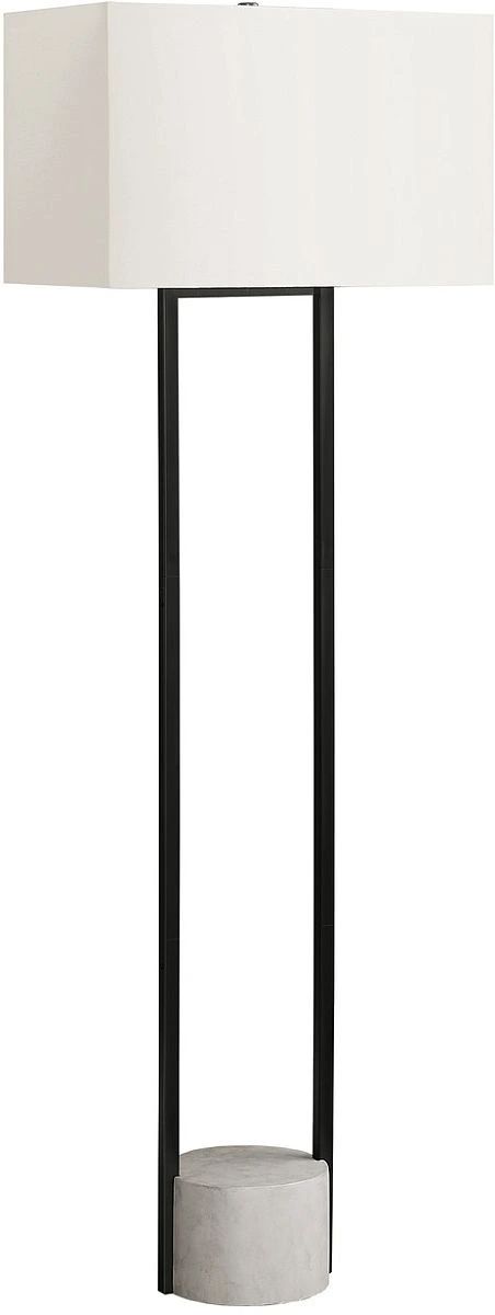Monarch Specialties Inc. Black Floor Lamp with Cement Base-0
