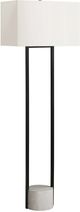 Monarch Specialties Inc. Black Floor Lamp with Cement Base-0