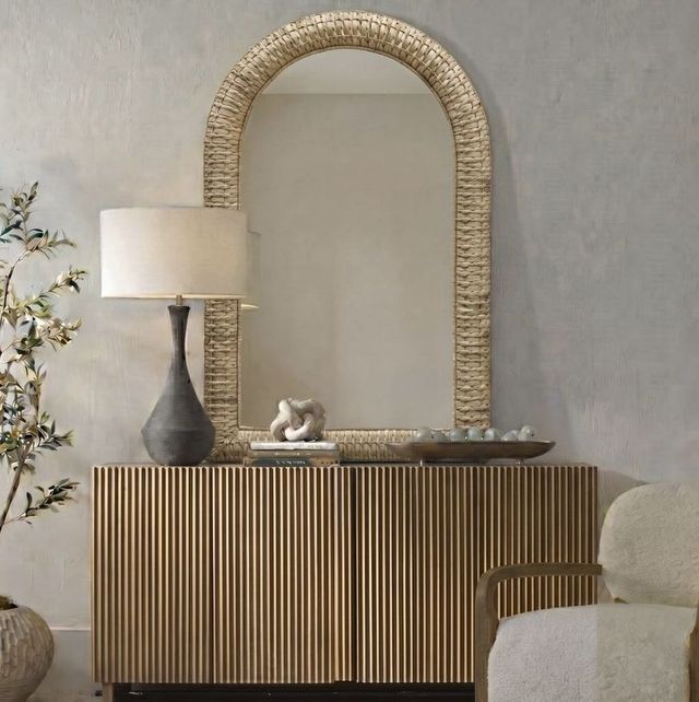 Uttermost® Twisted Seagrass Arch Mirror-1