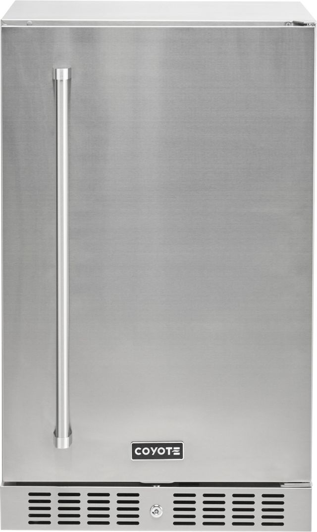 Coyote® 21" 4.1 Cu. Ft. Stainless Steel Outdoor Compact Refrigerator-0