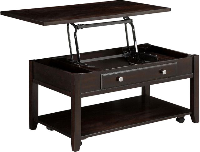 Coaster® Bradford Walnut Rectangular Lift Top Coffee Table-1
