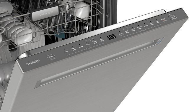 Sharp® 24" Stainless Steel Built In Dishwasher-13