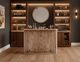 International Furniture Direct Balam Stained White Bar-1
