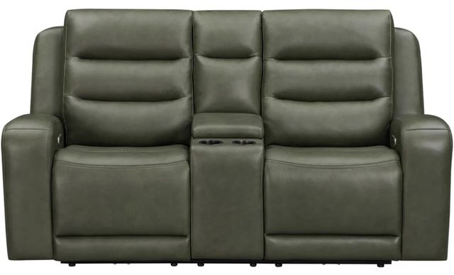Parker House® Napa Lyric Sage Power Reclining Tilt Console Loveseat with Zero Gravity-2