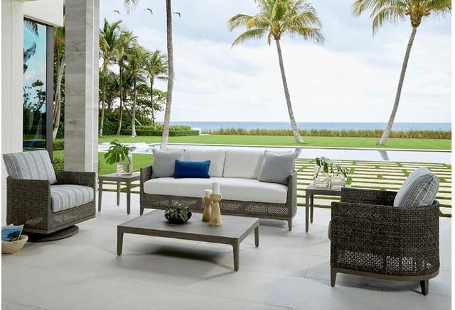 Lane Venture® Lenox Hill Outdoor Aluminum/Wicker Sofa-2