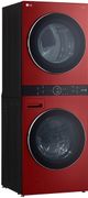 LG 4.5 Cu. Ft. Washer, 7.4 Cu. Ft. Dryer Candy Apple Red Stack Laundry-2