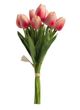 A & B Home Cerise Faux Tulip 9-Stem Bundle-0