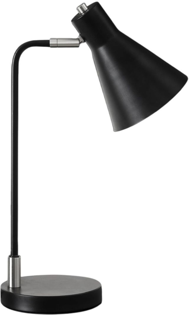 Monarch Specialties Inc. Black/Silver Metal Table Lamp -0