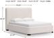 Signature Design by Ashley® Whittgate Beige Queen Upholstered Panel Bed-3