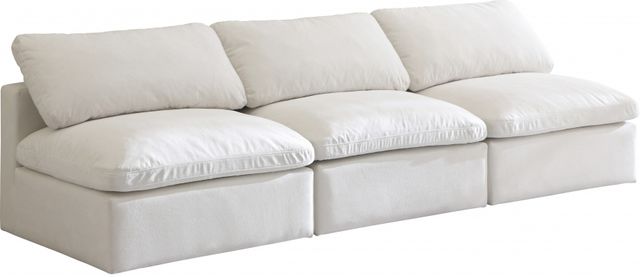 Meridian Furniture Plush 3-Piece Cream 105" Modular Sectional-0