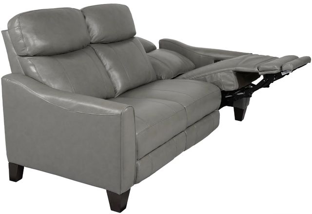 Armen Living Milos Light Gray Leather Power Reclining Sofa-1