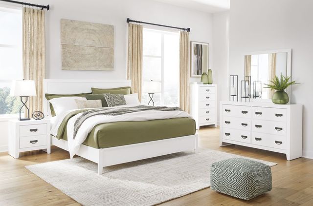 Signature Design by Ashley® Binterglen White King Panel Bed-4