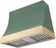 AGA Marquee 36" Mineral Green Wall Mounted Range Hood with Polished Brass Trim-0