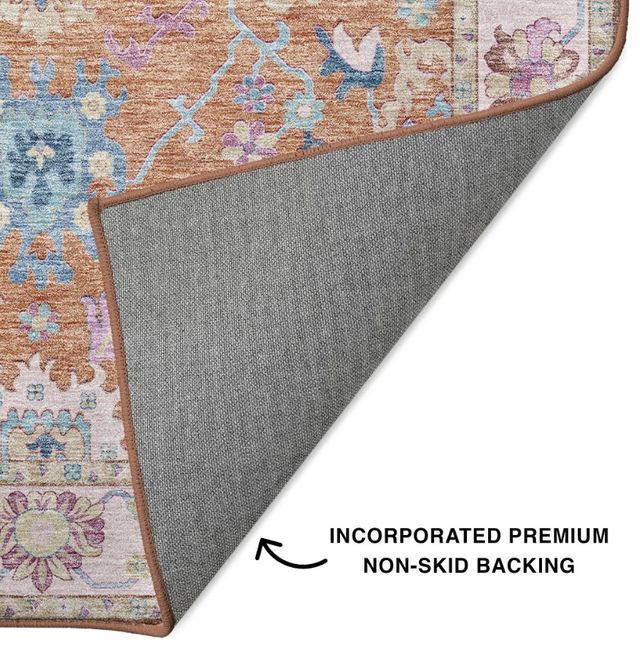 Dalyn™ Rug Company Hatay HY7 Orange 5'x8' Area Rug-2