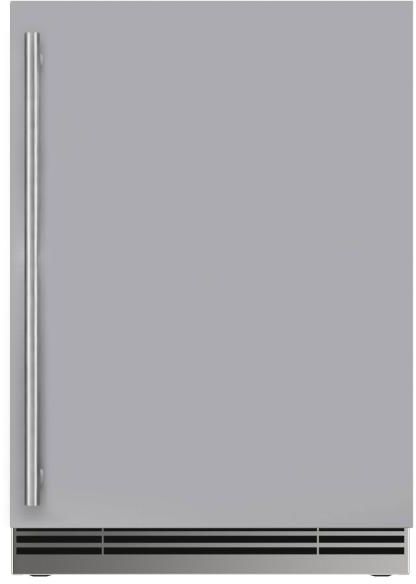 U-Line®  Home Collection 24" 5.1 Cu. Ft. Stainless Steel Refrigerator with Solid Door-0