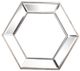 A & B Home Silver Hexagon Accent Mirror-0