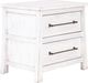 International Furniture Direct White Roots White Nightstand-0
