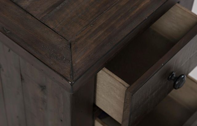 Jofran Inc. Madison County Harris Barnwood Power Chairside Table-3