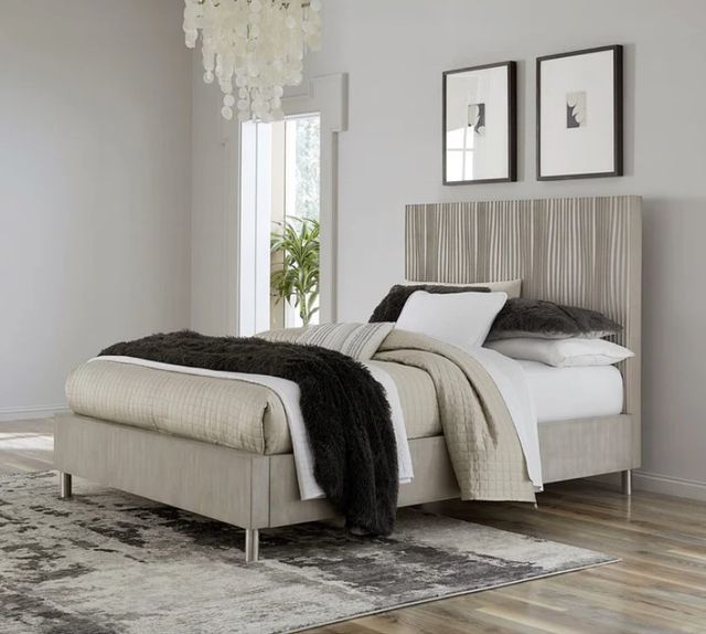 Modus Furniture Argento Misty Gray California King Panel Bed-1
