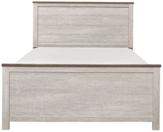 Homelegance® Nashville Antique White/Brown Queen Panel Bed-1