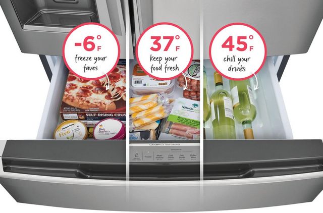 Frigidaire Gallery® 36 in. 21.5 Cu. Ft. Smudge-Proof® Stainless Steel Counter Depth French Door Refrigerator-8