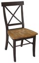 John Thomas Furniture® Dining Essentials Coal/Hickory X-Back Side Chair-0