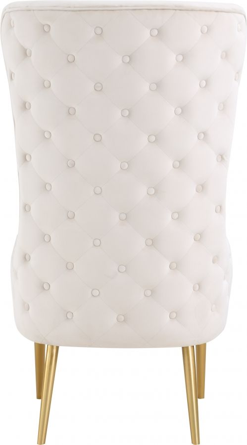 Meridian Furniture Alexander Cream Velvet Accent Chair-3