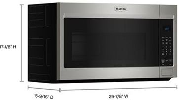 Maytag® 30" 1.7 Cu. Ft. Fingerprint Resistant Stainless Steel Over the Range Microwave-2