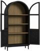 Elements International Taurus Flat Black Bookcase-1