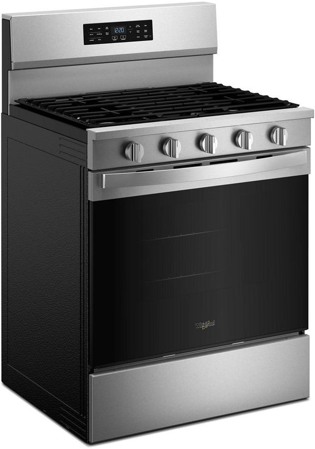 Whirlpool® 30" Fingerprint Resistant Stainless Steel Freestanding Gas Range with Air Cooking Technology-2