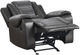 Homelegance® Briscoe Dark Gray/Light Gray Manual Glider Reclining Chair-3