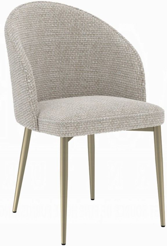 ACME Furniture Cora 2-Piece Champagne/Gray Upholstered Dining Side Chair Set-0