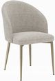 ACME Furniture Cora 2-Piece Champagne/Gray Upholstered Dining Side Chair Set-0