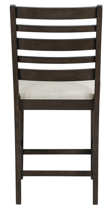 Homelegance® Victoria Beige/Dark Espresso Counter Height Chair-4