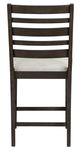 Homelegance® Victoria Beige/Dark Espresso Counter Height Chair-4