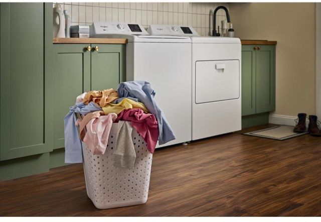 Whirlpool® White Top Load Washer & Gas Dryer Laundry Pair-3
