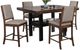 Coaster® Patterson 5-Piece Black/Mango Oak Counter Height Dining Set-0