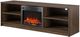 Ameriwood Home Noble Walnut 65" Electric Fireplace Media Console-3
