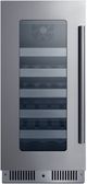 Summit® 15" Stainless Steel Built-In Wine Cooler-0