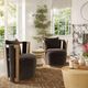 TOV Furniture Paolo Storm Gray Swivel Accent Chair-1