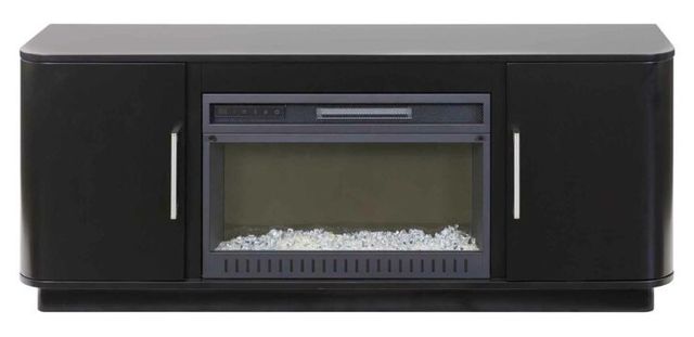 Martin Furniture Uptown Black 60" Fireplace TV Stand-2