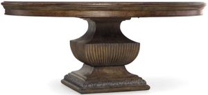 front view of the Hooker® Furniture Rhapsody Reclaimed Natural 72" Round Dining Table