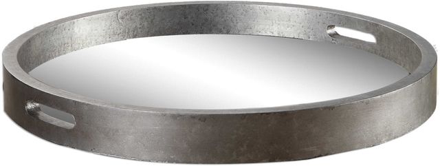 Uttermost® Bechet Antiqued Silver Tray-0