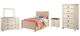 Signature Design by Ashley® Willowton 5-Piece Whitewash Full Youth Panel Storage Bed Set-0